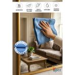 VİPEX Mikrofiber Cam-Ayna Bezi İZ BIRAKMAZ Kusursuz Temizlik Baklava Desen 40x40 cm