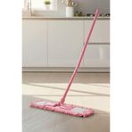 VIPEX Mikrofiber Şönil Püsküllü Islak-Kuru Mop, 50 Cm, Mor, Yedek Makarna Mop Başlığı, Zemin Temizleme