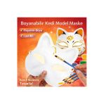 Vipfoni Boyanabilir Kedi Model Maske – Kendi Tasarımını Oluştur