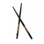Vipfoni Çiçek Desenli Ahşap Topuz Çubuğu Kalem Toka 2 Adet - Siyah