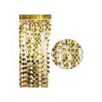Vipfoni Kalpli Kapı Süsü - Gold -- Arka Fon - Kalpli Perde Dekor Süsü 180 X 100Cm