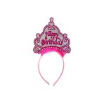 Vipfoni Pembe Happy Birthday Prenses Tacı – Doğum Günü Tacı