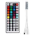 VIPMOON 44 Anahtar IR Uzaktan Kumanda, 3528 5050 2835 SMD RGB LED Şerit için Alıcılı DC 5V-24V Kablosuz RGB Uzaktan Kumanda