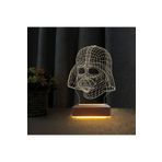 Vipyol 3d Star Wars Darth Vader Lamba Çocuk Odası Gece Lambası VİPYOLTEKSTARWARSDARTVADER