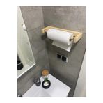 ViraHome Havluluk Banyo Mutfak Kağıt Havlu El Havlusu Ahşap Rustik Bohem