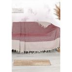 Virdis Home Elmas Desen Pamuklu Koltuk Örtüsü 170X210CM Tekli&üçlü Koltuk,çekyat ve Berjer Için Lüks Yıkanabilir - 170 x 210 cm - Bordo