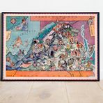 Virginia1932 Haritası Sanatsal Duvar Dekorasyon Poster 60x90cm.