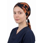 Viridi Medical Fashion CAMEL SİYAH DESEN CERRAHİ ENSE BONE