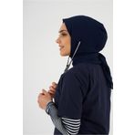 Viridi Medical Fashion KREP LACİVERT - STETOSKOP GİRİŞLİ TESETTÜR BONE