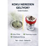 Viritias Gider Koku Önleyici Valfli Süzgeç – Silikon Halkalı Sızdırmaz Gider Kapağı