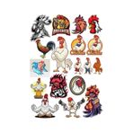 Virüs Sticker Set-3 15 Parça Telefon, Tablet, Defter, Laptop Sticker