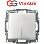 Visage Ambiance Gümüş Komütatör Anahtar Çerçevesiz - Priz ve Anahtar Için Uyumlu Çerçeve - 1 Adet