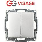 Visage Ambiance Gümüş Komütatör Anahtar Çerçevesiz - Priz ve Anahtar Için Uyumlu Çerçeve