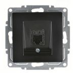 Visage Ambiance Numeris Telefon Prizi (Cat3), Metalik Siyah, Mekanizma 01283400-157120