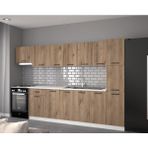 Visas Concept 320 Cm Atlantik Çam- Zeynep Hazır Mutfak Dolabı- Kiler Modüllü - Demonte