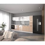 Visas Concept 320 cm Aycan Hazır High-Gloss Tezgah Dahil Mutfak Dolabı