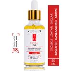 Visbuen Hint Yağı 18 Doğal Aktifli Besleyici Etkili Serum 50 ml Cam Şişe Tüm Saçlar İçin