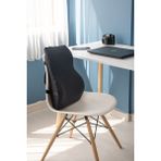Visco Bel Yastığı Sırt Minderi Ortopedik Bel Minderi Ortopedik Sırt Yastığı %100 Visco Destek Minder - 45 x 30 cm - Siyah