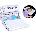 Visco Boyun Destekli Ortopedik Bebek Yastığı 50X30X6/4 Cm, Beyaz