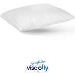 Visco Fly Viscofly Visco + Sert Sünger + Elyaf Parçacıklı Yastık 50×70×13 – 1400 Gr iç Dolgu Fermuarlı/yıkanabilir Kılıf - 50 x 70 cm - Beyaz