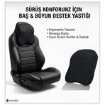 Visco Ortopedik Boyun Destek Yastığı – Ofis, Araç ve Seyahat İçin