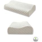 Visco Planet Visco Ortopedik Çocuk Yastığı Boyun Destekli Terletmeyen Ergonomik Uyku Yastığı - 55 x 38 cm - Beyaz