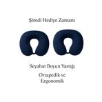 Visco Seyahat Ortapedik Boyun Destek Yastığı ikil seti ARM-VIS-BY-PEM-2LI