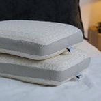 Visco Sleep Visco Yastık Ergonomik Yastık Fiore Doğal Keten Kılıflı Yastık 65x40x14 cm - 65 x 40 cm - Krem