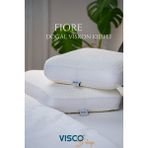 Visco Sleep Visco Yastık Ergonomik Yastık Fiore Doğal Viskon Kılıflı Yastık 65 x 40 x 14 cm - 65 x 40 cm - Beyaz