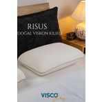 visco sleep Visco Yastık Ergonomik Yastık Risus Viskon Kılıflı Yastık 60x40x15 CM