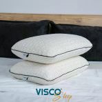 Visco Yastık Ergonomik Yastık Yüksek Visco Yastık Risus Doğal Keten Kılıflı 60X40x15 Cm