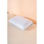 Visco Yüksek Terletmeyen Ortopedik Yastık Serinleten Visco Yastık Jelli Yastık 60x40x15cm Beyaz