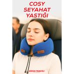 Viscofoam Cosy Ortopedik Seyahat Yastığı Visco Boyun Destekli Seyahat Yastığı - Mavi | Ergo Travel