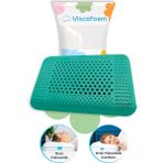Viscofoam Lüks Hava Kanallı Ortopedik Yastık Visco Yastık 60x40x11cm - Yeşil - 40 x 60 cm
