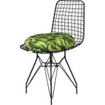 Viscofoam Ortopedik Oturma Simidi Kuyruk Sokumu Yastığı Yuvarlak Visco Oturma Simidi Kamuflaj - Yeşil - 44 x 40 cm
