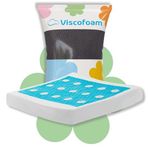 Viscofoam Ultra Lüks Hava Kanallı Jelli Ortopedik Oturma Minderi Ofis Sandalye Terletmeyen Visco Oturma Minderi