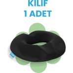 Viscofoam Ultralüks Oturma Simit Kılıfı - Siyah - 46*39*6cm