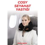 Viscofoam Viscofoam Cosy Ortopedik Seyahat Yastığı Visco Boyun Destekli Seyahat Yastığı - Siyah | Ergo Travel
