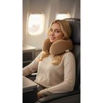 VİSCOHAPPY Ortopedik Profesyonel %100 Visco Seyahat Yastığı Ergonomik (CAMEL RENGİ) Bm62800032