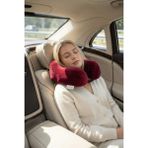 Viscohappy Premium Profesyonel %100 Visco Dökme Kalıp Ortopedik Seyahat Yastığı Ergonomik - Mürdüm