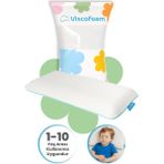 Viscokidz Ortopedik Çocuk Yastığı Visco Yastık 67.5X33X6CM - 67,5 x 33 x 8 cm - Beyaz