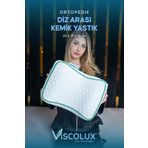 Viscolux Bacak Arası Ortopedik Yastık - Diz Bacak Arası Visco Yastık Bacak Destek Minderi Yeşil 25x19x14