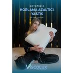 Viscolux Horlama Azaltıcı Yastık - Horlama Önleyici Ortopedik Visco Yastık Mavi 55x40x12/10