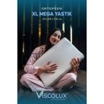 Viscolux Xl Mega Boy Ortopedik Yastık - Boyun Destekli Visco Yastık 60X40X11/8 Mavi - 60 x 40 x 11 x 8 cm - Açık Mavi