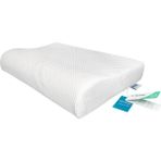 Viscomavi Salda Ergonomik & Ortopedik Hafızalı Visco Yastık - 39 x 60 cm - Beyaz