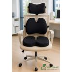 VİSCOMAX Ergonomik Ofis Sandalye ve Araba Minderi Seti | Bel, Boyun ve Oturma Desteği 3'lü Set