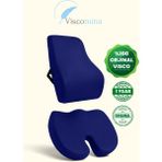 Viscomina % 100 Visco Ortopedik Oturma Minderi % 100 Visco Ortopedik Bel Minderi 2 Li Takım Lacivert - Standart - Renkli