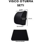 Viscomina Bel Minderi Ortopedik Oturma Minderi 2'li Set Ortopedik Oturma Seti Ortopedi - Standart - Renkli