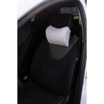 Viscomina Visco Arac Oto Boyun Destek Yastıgı Orjinal Visco Baş Yastıgı Ortopedik Yastık - 25 x 20 cm - Gri