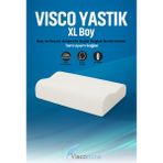 Viscomina Yüksek Boyun Destekli Çift Katmanlı Visco Yastık Ortopedik ve Ergonomik Tasarım 60X40 - Standart - Beyaz